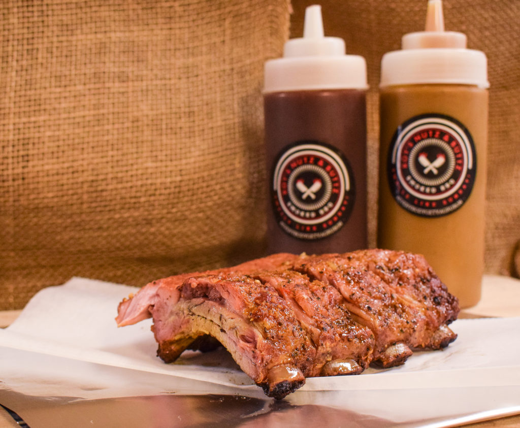 Ribs
with mouth watering sauces